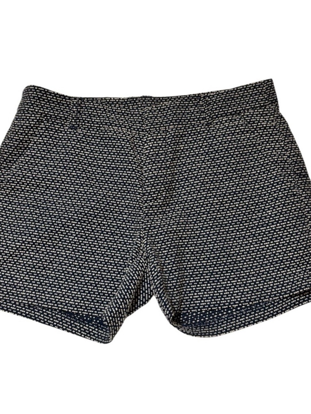 Garnet Hill Navy & White Tweed Shorts | Size 6